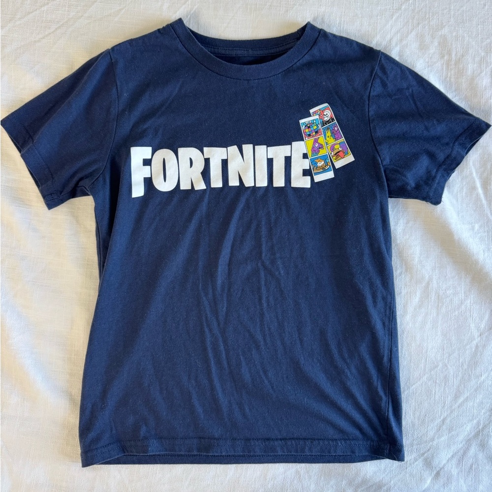 Kids Fortnite Navy Blue T-Shirt